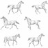 Burnett Off White Horses Wallpaper by ESTA Home Design Department Covers about 56.4 square feet 20.5-in by 33-ft long roll Unpasted 20.9 - Fabric Carolina -