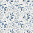 Tinker Navy Woodland Botanical Wallpaper by Chesapeake Flora & Fauna Covers about 56.4 square feet 20.5-in by 33-ft long roll Prepasted 10.5 - Fabric Carolina -