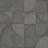 Addison Charcoal Retro Geo Wallpaper by Advantage Fusion Covers about 56.4 square feet 20.5-in by 33-ft long roll Unpasted 20.9 - Fabric Carolina -