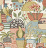 Fika Mustard Blissful Birds & Blooms Wallpaper by A-Street Prints Hannah Covers about 56.4 square feet 20.5-in by 33-ft long roll Unpasted 20.9 - Fabric Carolina -