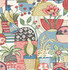 Fika Rose Blissful Birds & Blooms Wallpaper by A-Street Prints Hannah Covers about 56.4 square feet 20.5-in by 33-ft long roll Unpasted 20.9 - Fabric Carolina -