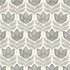 Cathal Charcoal Tulip Block Print Wallpaper by Chesapeake Kinfolk Covers about 56.4 square feet 20.5-in by 33-ft long roll Prepasted 10.25 - Fabric Carolina -