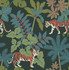Caspian Evergreen Jungle Prowl Wallpaper by A-Street Prints Harmony Covers about 56.4 square feet 20.5-in by 33-ft long roll Unpasted 20.86 - Fabric Carolina -