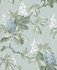 Chestnut Blue Floral Wallpaper by Advantage Westbury Forest Covers about 56.4 square feet 20.5-in by 33-ft long roll Unpasted 25.2 - Fabric Carolina -