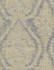 Charleston Damask Silver Wallpaper by Ronald Redding 24 Karat Covers about 60.8 square feet 27-in by 27-ft long roll Unpasted 25.25 - Fabric Carolina -