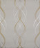 Aurora Gold & Pearl Wallpaper by Antonina Vella Antonina Vella Modern Metals Covers about 56.9 square feet 20.8-in by 32.8-ft long roll Unpasted 12.6 - Fabric Carolina -