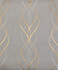 Aurora Grey & Gold Wallpaper by York Wallcoverings Shimmering Finishes Covers about 56.9 square feet 20.8-in by 32.8-ft long roll Unpasted 12.6 - Fabric Carolina -