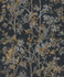 Shimmering Foliage Black Wallpaper by Inspired by Color Antonina Vella Modern Metals Second Edition Covers about 56.9 square feet 20.8-in by 32.8-ft long roll Unpasted 25.2 - Fabric Carolina -