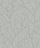 Trees Silhouette Smokey Blue & Silver Wallpaper by Antonina Vella Antonina Vella Modern Metals Second Edition Covers about 57.2 square feet 20.8-in by 33-ft long roll Unpasted 25.2 - Fabric Carolina -