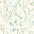 Alpine Botanical White Wallpaper by Inspired by Color Blues II Covers about 56.4 square feet 20.5-in by 33-ft long roll Prepasted 20.5 - Fabric Carolina -
