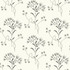 Wildflower Black & White Wallpaper by Magnolia Home Magnolia Home Vol. II Covers about 56.4 square feet 20.5-in by 33-ft long roll Prepasted 10.25 - Fabric Carolina -