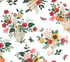 Flower Studies Rose Wallpaper by Rifle Paper Co. Rifle Paper Co. 3rd Edition Covers about 60.8 square feet 27-in by 27-ft long roll Unpasted 24 - Fabric Carolina -