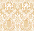 Pineapple Damask Gold Wallpaper by Rifle Paper Co. Rifle Paper Co. 3rd Edition Covers about 60.8 square feet 27-in by 27-ft long roll Unpasted 25.25 - Fabric Carolina -