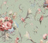 Parrots with Floral Bouquets Eucalyptus Peel & Stick Wallpaper by York Wallcoverings Vintage Florals Covers about 45 square feet 27-in by 20-ft long roll Peel & Stick 24 - Fabric Carolina -