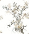 Wild Flowers Neutral Peel & Stick Wallpaper by York Wallcoverings Vintage Florals Covers about 34.2 square feet 20.5-in by 20-ft long roll Peel & Stick 24 - Fabric Carolina -