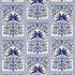Amazonas Mystique Tropical Shades Of Blue 182571 by Schumacher Fabric Johanna Ortiz 15.5" - Fabric Carolina -
