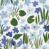 Sweet Violette Indoor/Outdoor Blue 182200 by Schumacher Fabric Studio Bon 27.0" - Fabric Carolina -