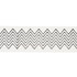 Leora Hand Blocked Tape Narrow Charcoal 181381 by Schumacher Trim Jacaranda 2.75" - Fabric Carolina -