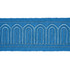 Arches Embroidered Tape Medium Teal 81151 by Schumacher Trim Miles Redd 1.8" - Fabric Carolina -