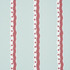Rousseau Stripe Rouge & Sky 5015740 by Schumacher Wallpaper Domino Effect 13.5" - Fabric Carolina -