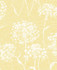 Carolyn Yellow Dandelion Wallpaper by Advantage Nature Covers about 56.4 square feet 20.5-in by 33-ft long roll Unpasted 12.6 - Fabric Carolina -