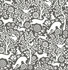 Meadow Charcoal Animals Wallpaper by A-Street Prints Mirabelle Covers about 56.4 square feet 20.5-in by 33-ft long roll Unpasted 20.87 - Fabric Carolina -