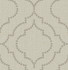 Garett Wheat Quatrefoil Wallpaper by Brewster Techniques & Finishes III Covers about 56.4 square feet 20.5-in by 33-ft long roll Unpasted 21 - Fabric Carolina -