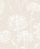 Horatio Cream Dandelion Wallpaper by Advantage Shades of Grey Covers about 56.4 square feet 20.5-in by 33-ft long roll Unpasted 12.6 - Fabric Carolina -