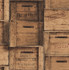 Brown Wood Crates Wallpaper by A-Street Prints Reclaimed Covers about 56.4 square feet 20.5-in by 33-ft long roll Unpasted 10.5 - Fabric Carolina -