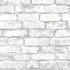 Debs White Exposed Brick Wallpaper by A-Street Prints Trilogy Covers about 56.4 square feet 20.5-in by 33-ft long roll Unpasted 20.9 - Fabric Carolina -