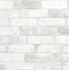 Adams White Reclaimed Bricks Wallpaper by Brewster Techniques & Finishes III Covers about 56.4 square feet 20.5-in by 33-ft long roll Unpasted 10.5 - Fabric Carolina -