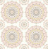 Gemma Light Pink Boho Medallion Wallpaper by A-Street Prints Kismet Covers about 56.4 square feet 20.5-in by 33-ft long roll Unpasted 10.5 - Fabric Carolina -