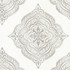 Capella Cream Medallion Wallpaper by Decorline Avalon Covers about 56.4 square feet 20.5-in by 33-ft long roll Unpasted 25 - Fabric Carolina -