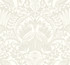 Egret Damask Taupe Wallpaper by York Wallcoverings Damask Resource Library Covers about 60.8 square feet 27-in by 27-ft long roll Prepasted 25.25 - Fabric Carolina -