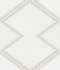 Diamond Twist White & Cream Wallpaper by Inspired by Color Black & White Resource Library Covers about 56.4 square feet 20.5-in by 33-ft long roll Prepasted 24 - Fabric Carolina -