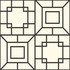 Theorem Black & White Wallpaper by Ashford House Ashford Toiles Covers about 56.4 square feet 20.5-in by 33-ft long roll Prepasted 20.5 - Fabric Carolina -
