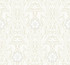 Gatsby Damask Beige Wallpaper by York Wallcoverings Damask Resource Library Covers about 60.8 square feet 27-in by 27-ft long roll Prepasted 25.25 - Fabric Carolina -
