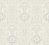 Gatsby Damask Grey Wallpaper by York Wallcoverings Damask Resource Library Covers about 60.8 square feet 27-in by 27-ft long roll Prepasted 25.25 - Fabric Carolina -