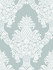 Pineapple Plantation Blue Wallpaper by York Wallcoverings Damask Resource Library Covers about 60.8 square feet 27-in by 27-ft long roll Prepasted 36 - Fabric Carolina -