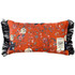BLACK BIRD Linen Cushion (LC40004) by Mind The Gap | LC40004 | NOMAD STORY | 20 x 12 in | Black, Blue, Red | Fabric Carolina | https://www.fabriccarolina.com/