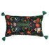 ZABOLA Linen Cushion (LC40100) by Mind The Gap | LC40100 | TRANSYLVANIAN ROOTS | 20 x 12 in | Black, Blue, Green, Red | Fabric Carolina | https://www.fabriccarolina.com/