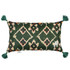 ZOLD Linen Cushion (LC40101) by Mind The Gap | LC40101 | TRANSYLVANIAN ROOTS | 20 x 12 in | Green, Orange, White | Fabric Carolina | https://www.fabriccarolina.com/