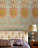 FONTAINEBLEAU Powder Wallpaper (WP20373) by Mind The Gap | WP20373 | THE WALLPAPER COLLECTABLES | 3 rolls x 20.5 x 118.1 in | 0.52m / 20.5in | 3m / 118in | 4.65mp | 300cm / 118in | Brown, Turquoise, Yellow | Textured Matte | Paste the wall | 3-rolls in a box | Fabric Carolina | https://www.fabriccarolina.com/