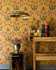 GYPSY Ochre Wallpaper (WP20311) by Mind The Gap | WP20311 | THE WALLPAPER COLLECTABLES | 3 rolls x 20.5 x 118.1 in | 0.52m / 20.5in | 3m / 118in | 4.65mp | 60cm / 23.6in | Black, Blue, Ochre, Red | Textured Matte | Paste the wall | 3-rolls in a box | Fabric Carolina | https://www.fabriccarolina.com/