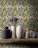 SUMMERISH Taupe Wallpaper (WP20308) by Mind The Gap | WP20308 | THE WALLPAPER COLLECTABLES | 3 rolls x 20.5 x 118.1 in | 0.52m / 20.5in | 3m / 118in | 4.65mp | 52cm / 20.5in | Blue, Green, Taupe, Yellow | Textured Matte | Paste the wall | 3-rolls in a box | Fabric Carolina | https://www.fabriccarolina.com/