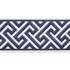 Melrose Emb Tape Royal by Magnolia Trim - 51% Fibranne, 49% Polyester China Horizontal: and Vertical: 3.5 - Fabric Carolina -