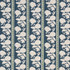 Quiet Brook Indigo by Carole Fabric English Garden 85% Cotton, 15% Linen 45,000 Martindale Circular Rubs 8 5/8" V, 7 5/8" H 54 1/2" - Fabric Carolina -