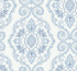 Nautical Damask Coastal Blue by Seabrook Wallpaper Beach House United States 60.75 25.2" 27" - Fabric Carolina -