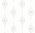 Sand Dollar Stripe Blue Oasis by Seabrook Wallpaper Beach House United States 60.75 25.2" 27" - Fabric Carolina -
