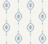 Sand Dollar Stripe Coastal Blue by Seabrook Wallpaper Beach House United States 60.75 25.2" 27" - Fabric Carolina -